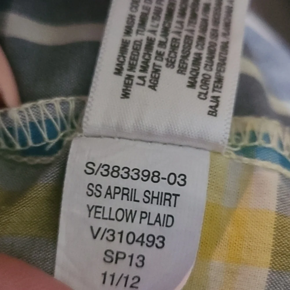 [Old Navy] Yellow & Blue Button Down - Size S